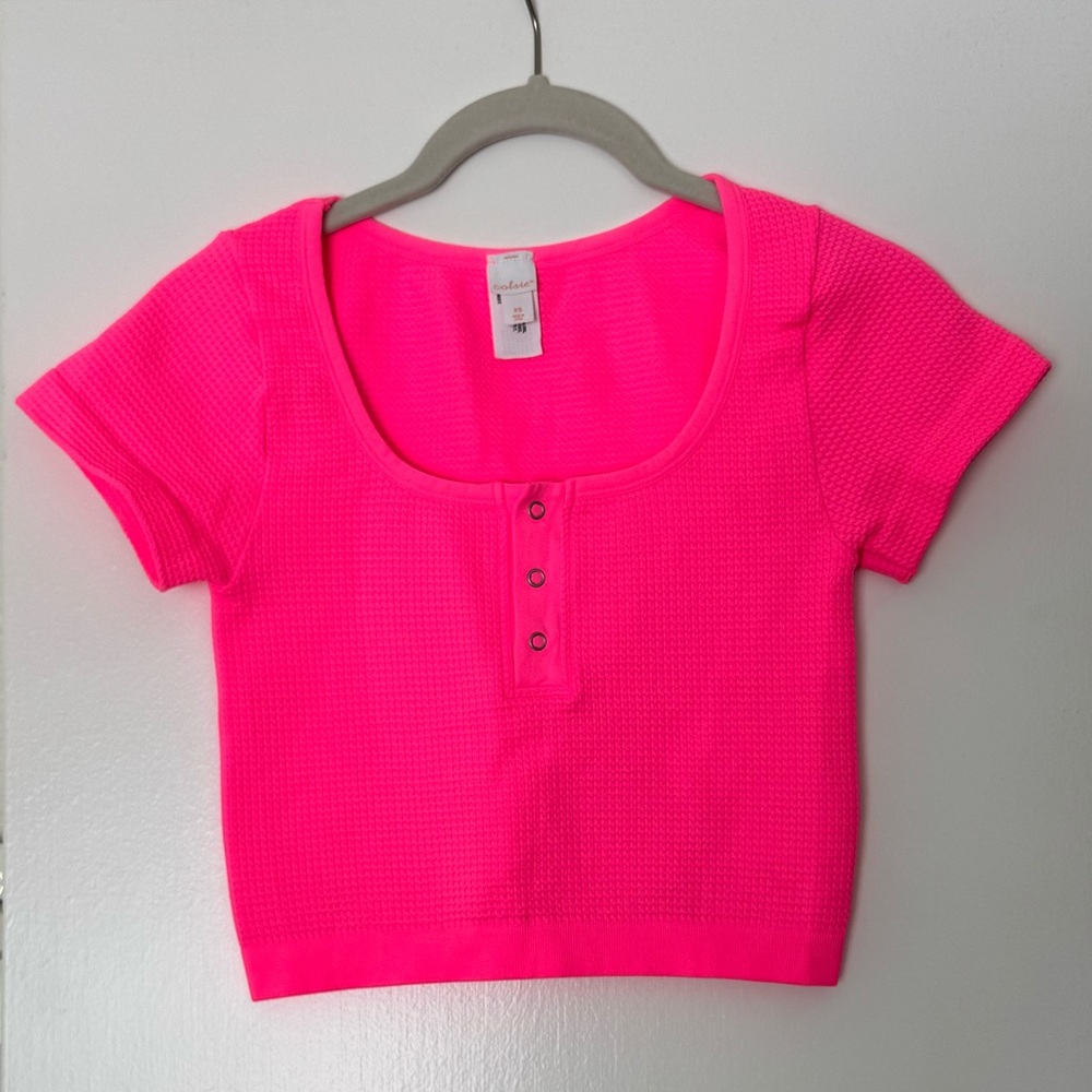 Neon Pink Baby Tee